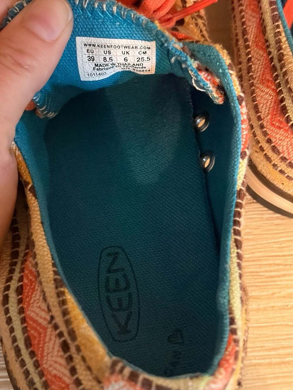 KEEN Coronado Canvas Sneaker in Multi-Color Kilim Pattern - Picture 5 of 7